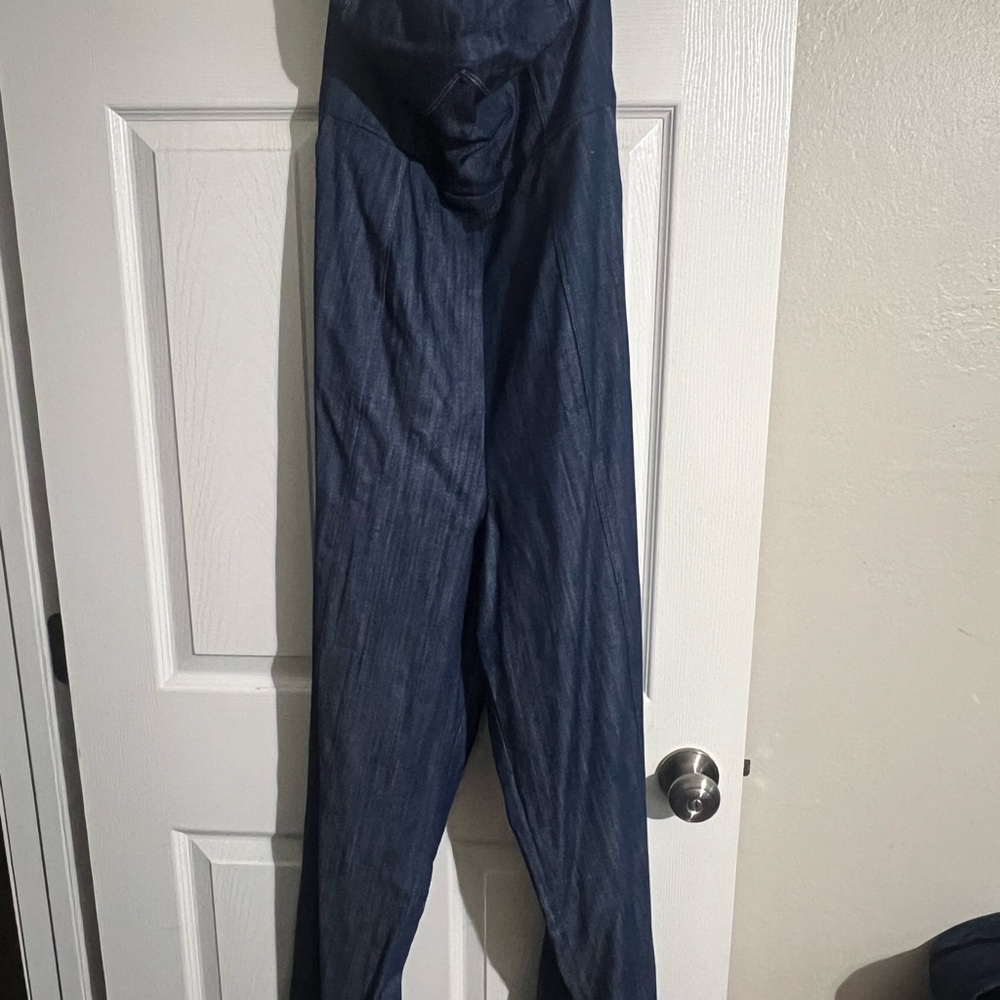 Le Lis Blue Sleeveless Jumpsuit with Relaxed Fit